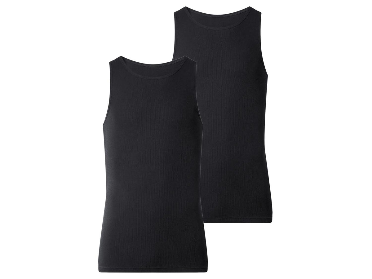 Débardeurs à double côte pour hommes, lot de 2