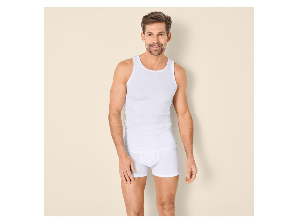 Débardeurs à double côte pour hommes, lot de 2