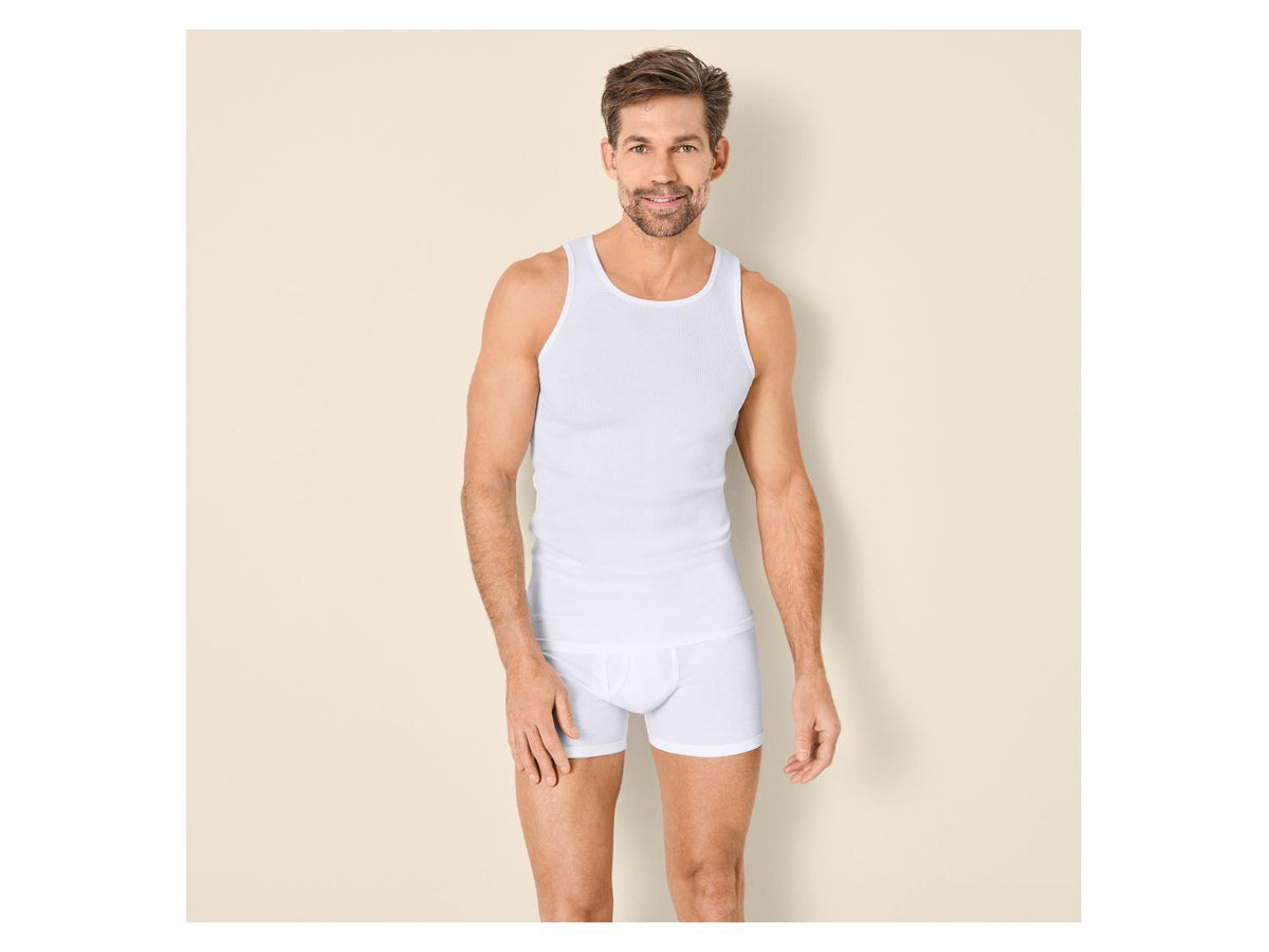 Débardeurs à double côte pour hommes, lot de 2