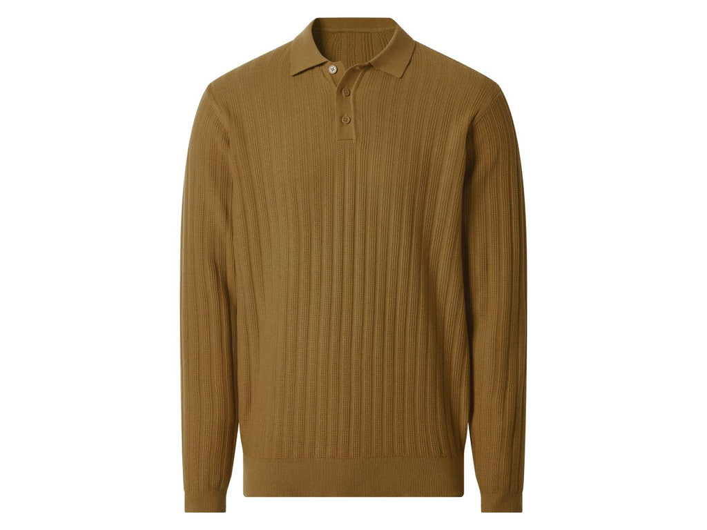 Polo-pull en maille pour homme