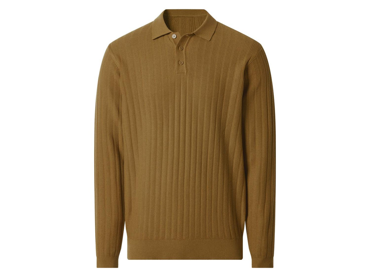 Polo-pull en maille pour homme