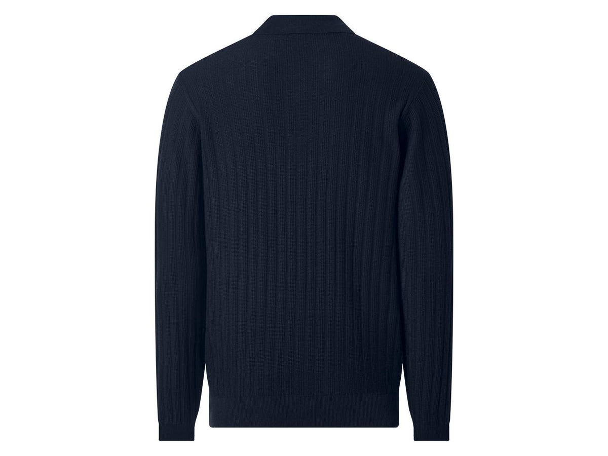 Polo-pull en maille pour homme
