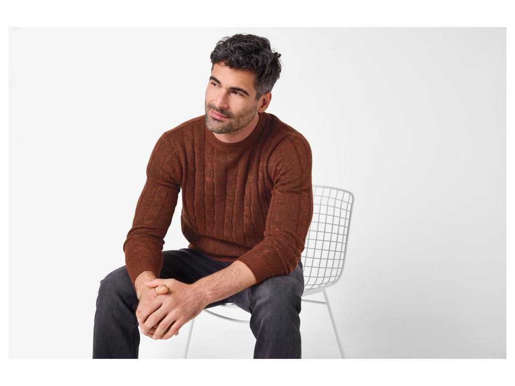 Pull en grosse maille homme