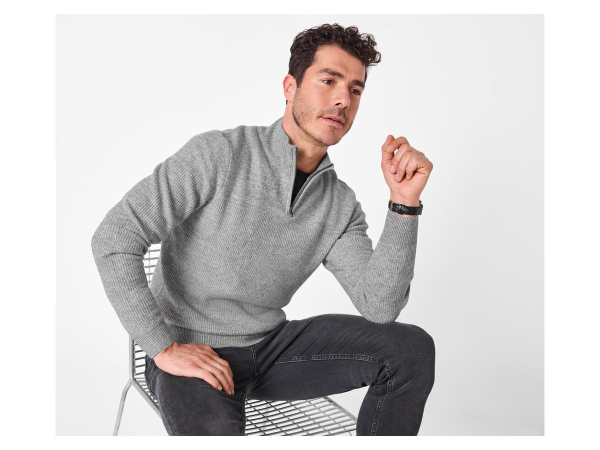 Pull-over zippé pour homme
