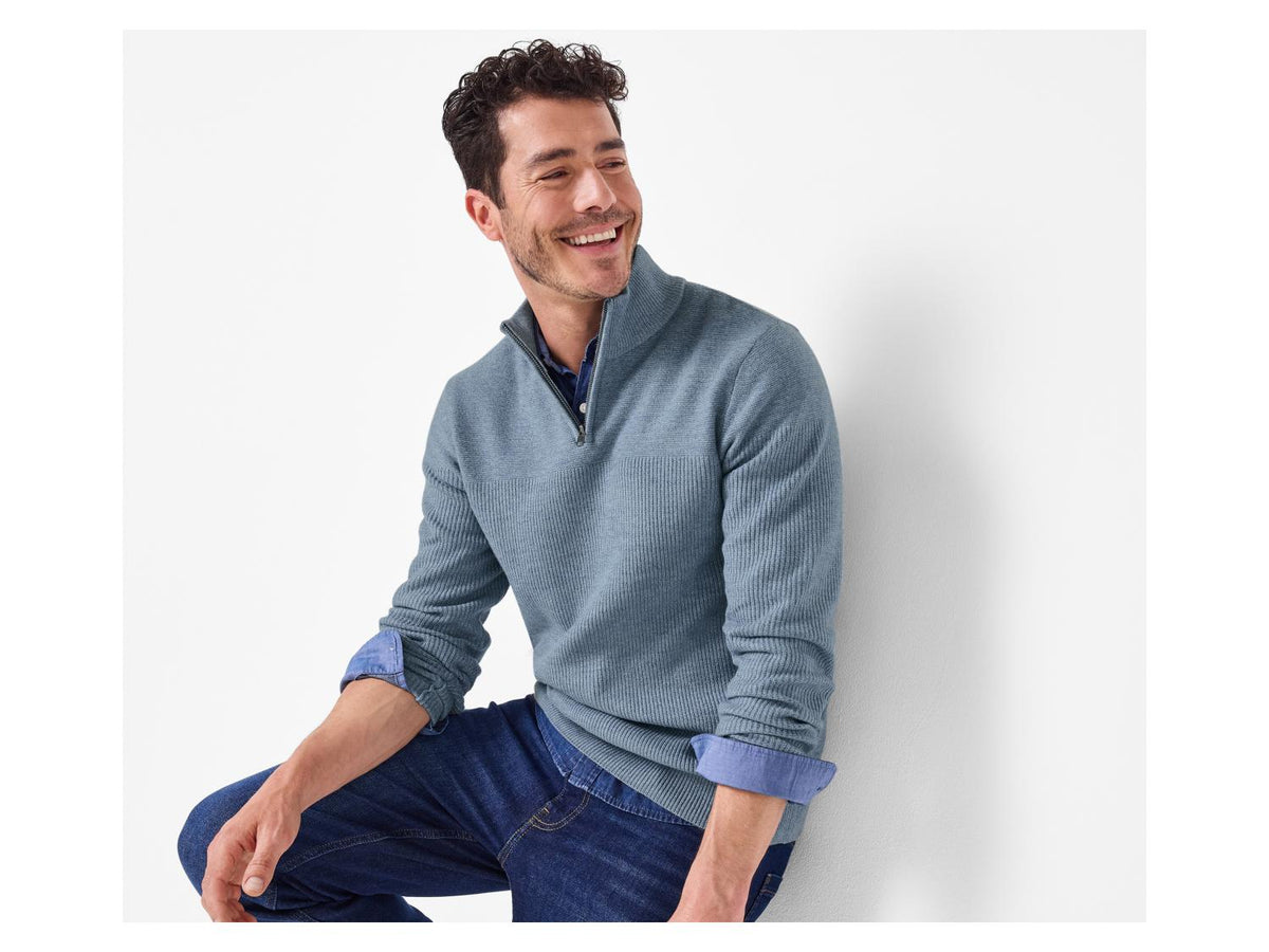 Pull-over zippé pour homme