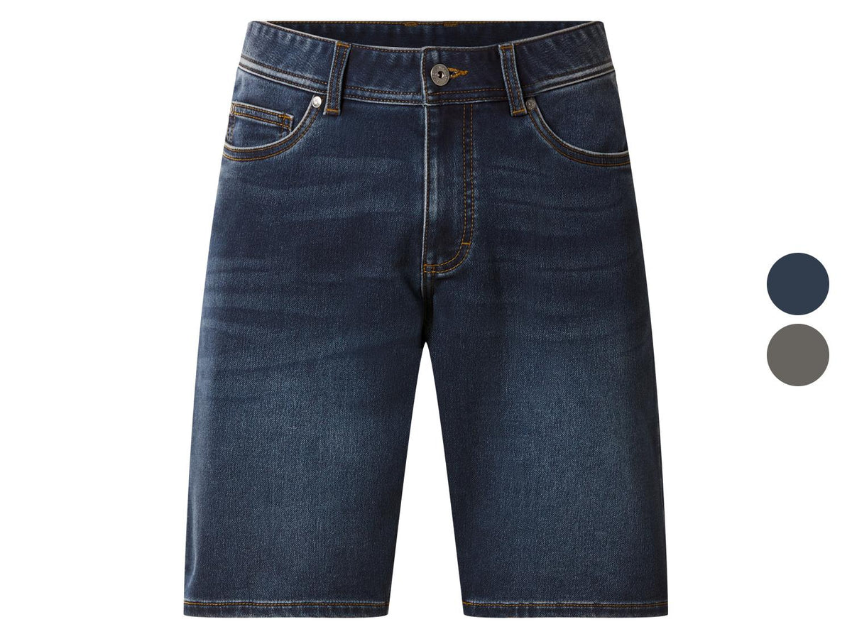 Short en jean molletonné pour homme