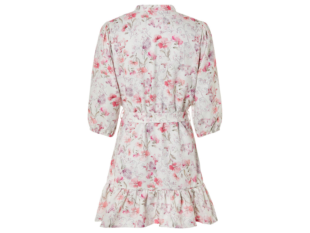 Mini-robe effet lin femme