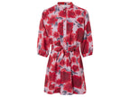 Mini-robe effet lin femme