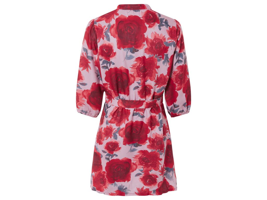 Mini-robe effet lin femme