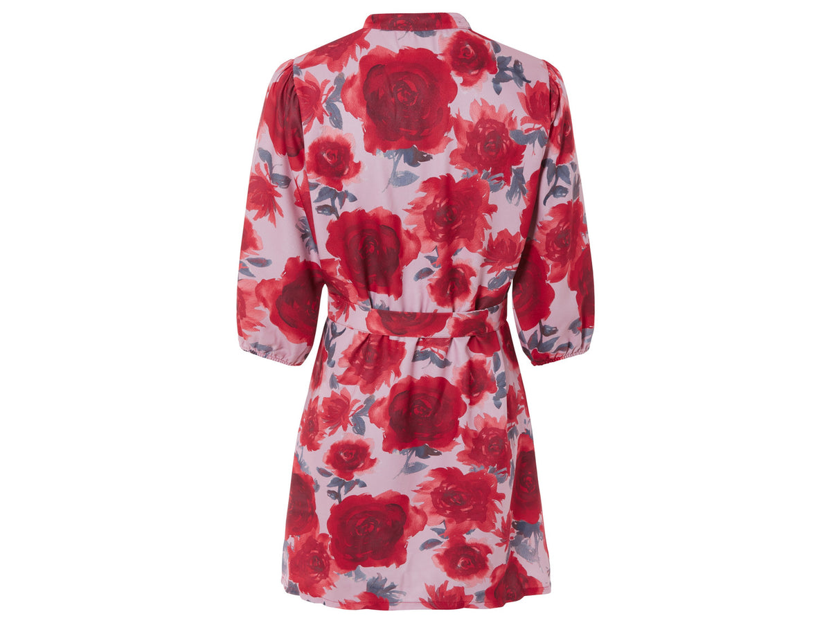 Mini-robe effet lin femme