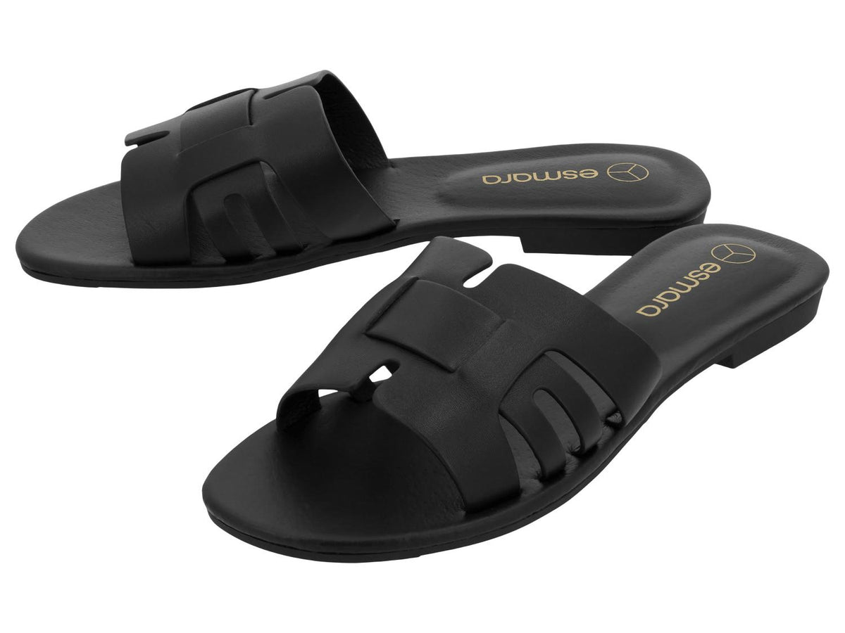 Mules en cuir femme