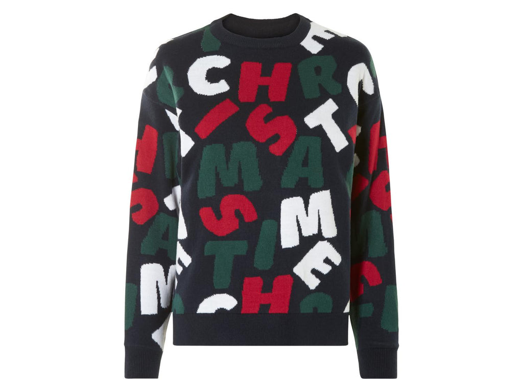 Pull de Noël en maille fine pour femme