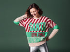 Pull de Noël en maille fine pour femme