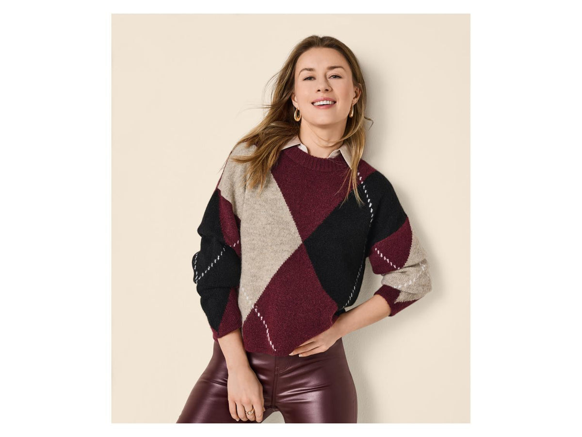 Pull en grosse maille femme