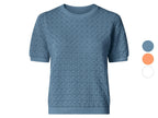 Pull en maille ajourée femme