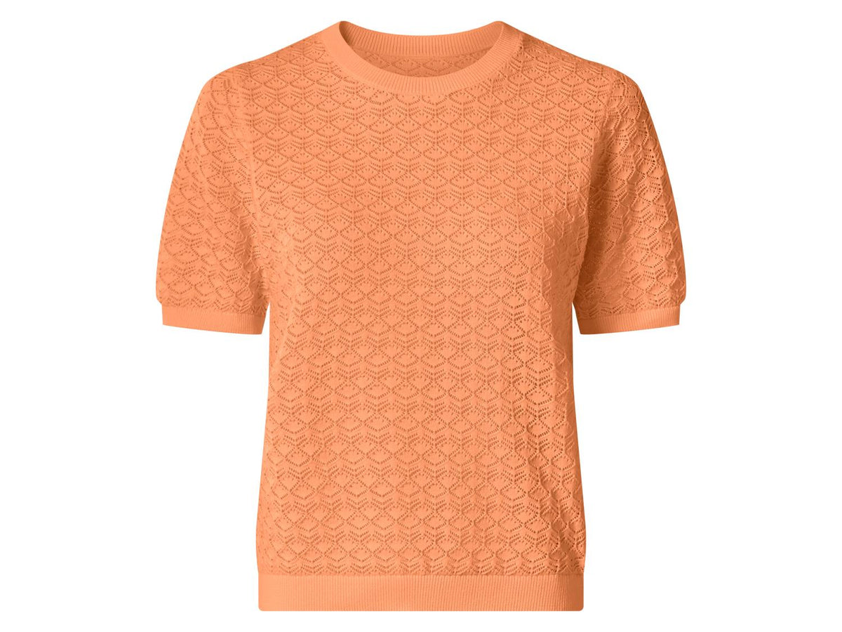 Pull en maille ajourée femme