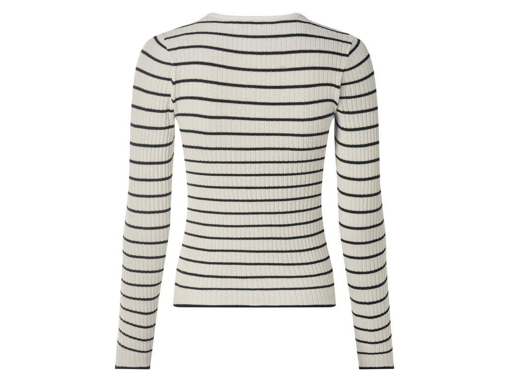 Pull en maille côtelé femme
