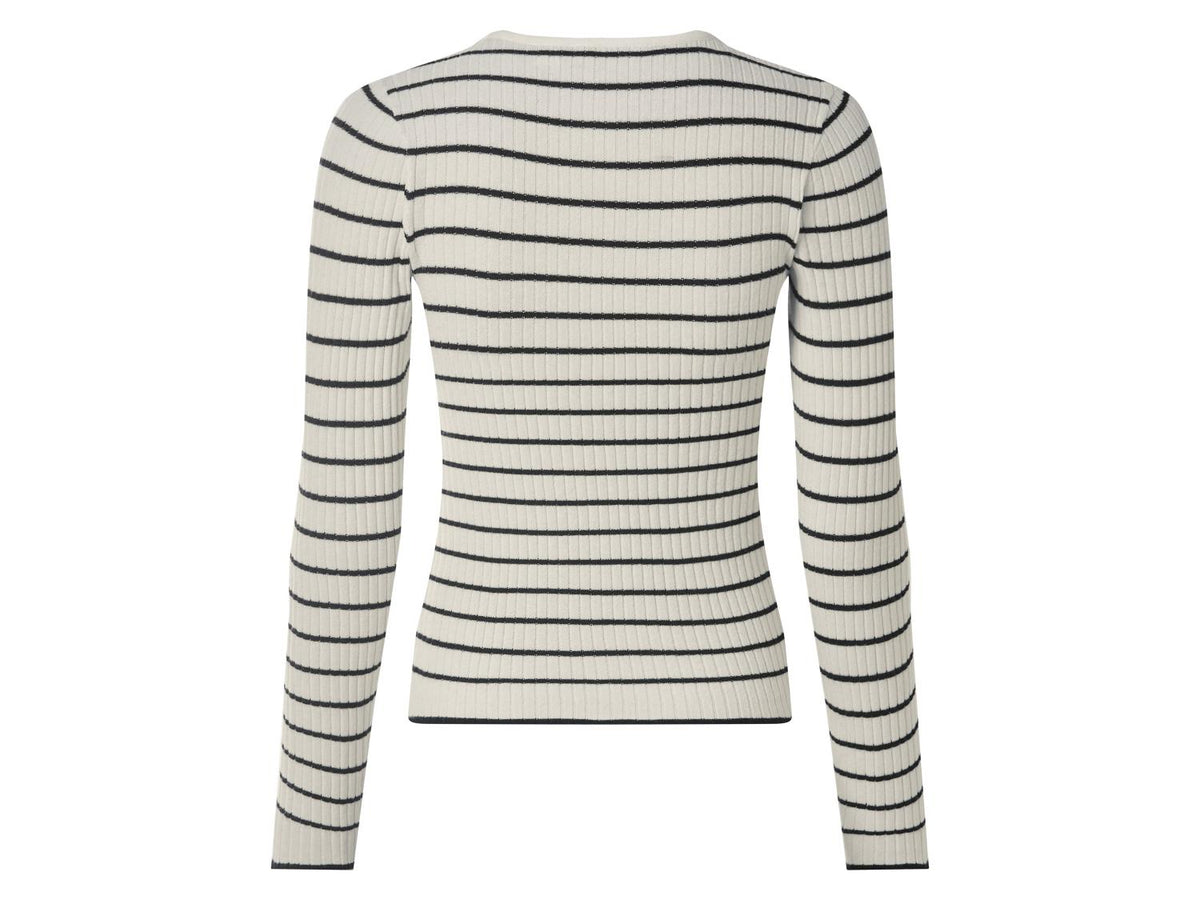 Pull en maille côtelé femme
