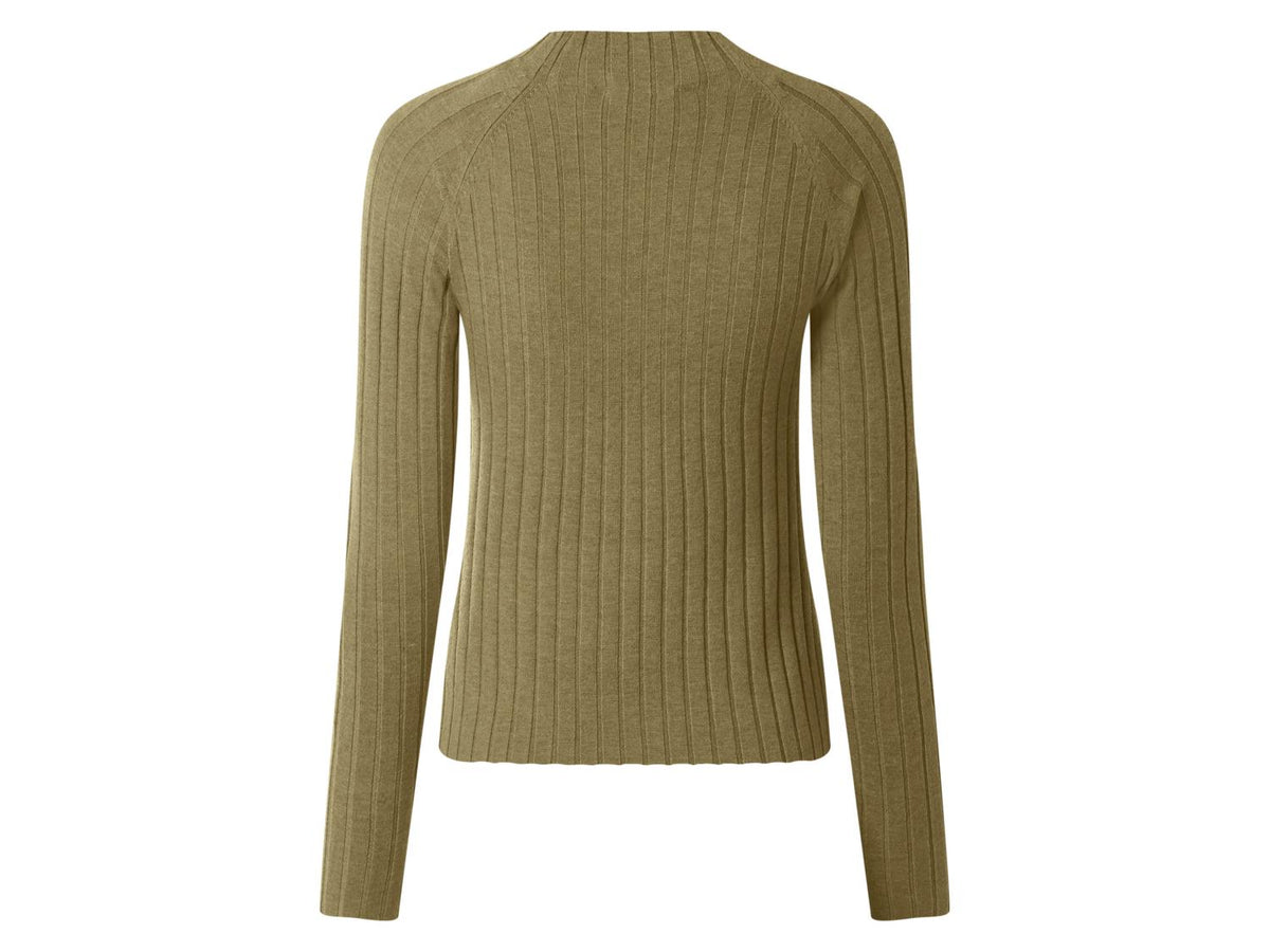 Pull en maille côtelé femme