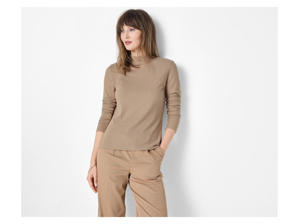 Pull en maille côtelé femme