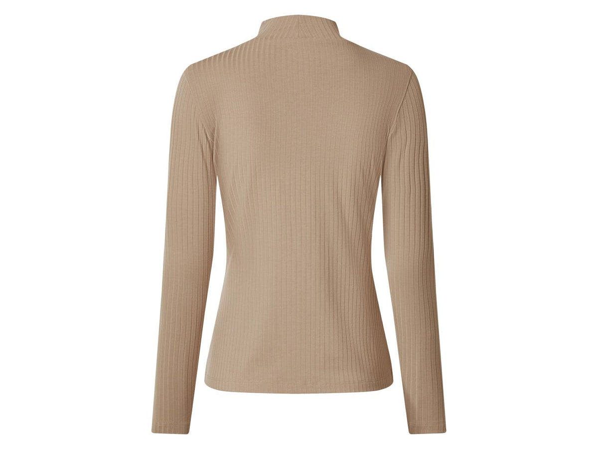 Pull en maille côtelé femme