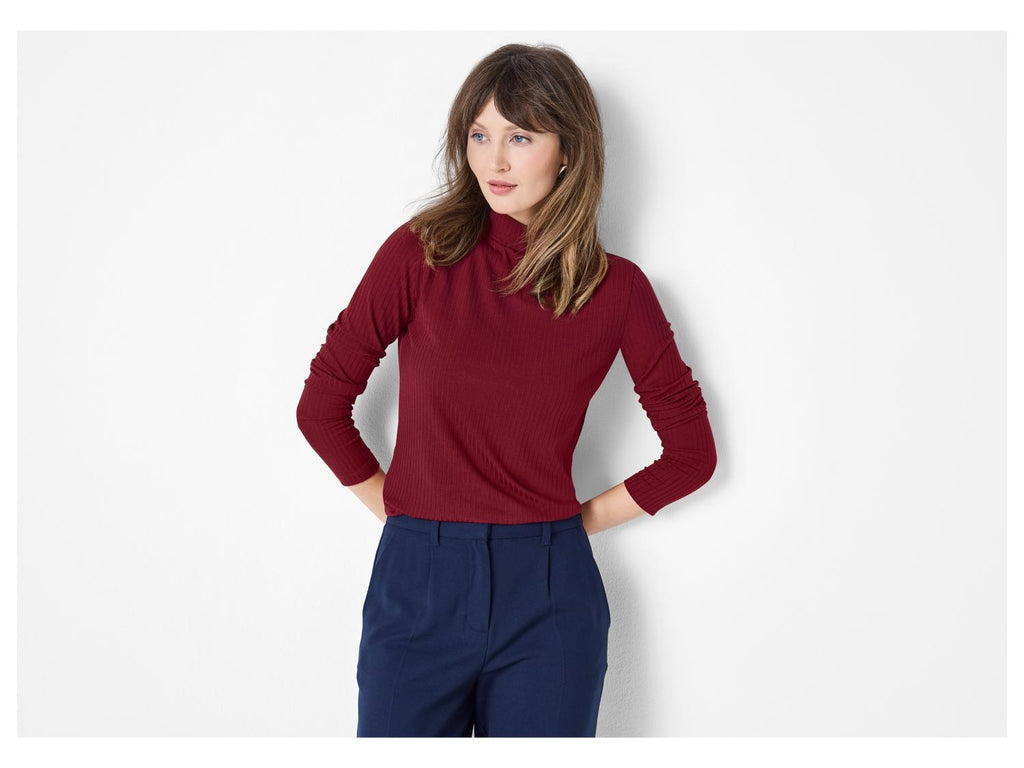 Pull en maille côtelé femme