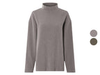 Pull femme, aspect velours côtelé