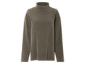 Pull femme, aspect velours côtelé