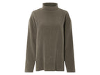 Pull femme, aspect velours côtelé