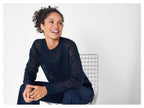 Pull-over ajouré femme, en tricot doux