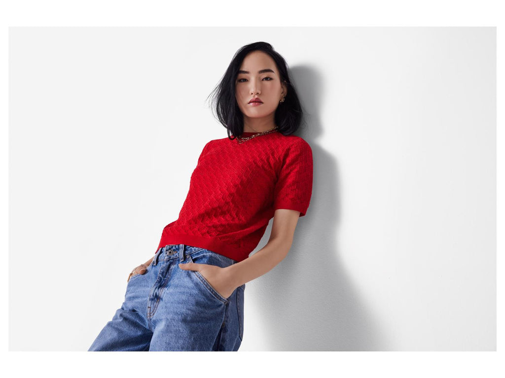 Pull-over ajouré pour femme