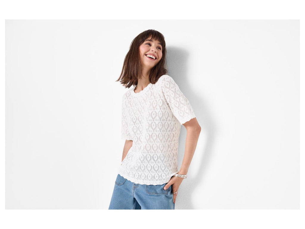 Pull-over ajouré pour femme