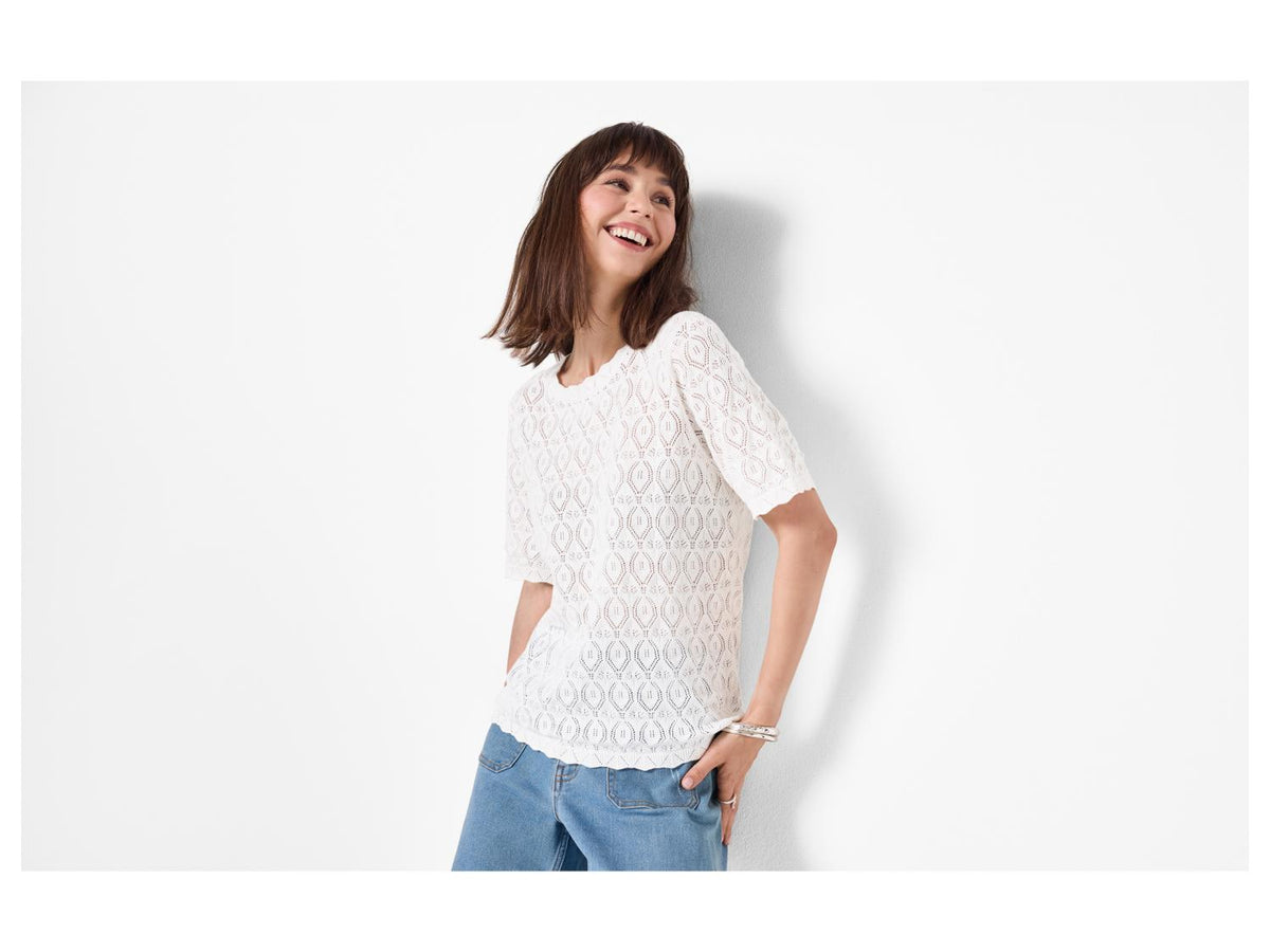 Pull-over ajouré pour femme