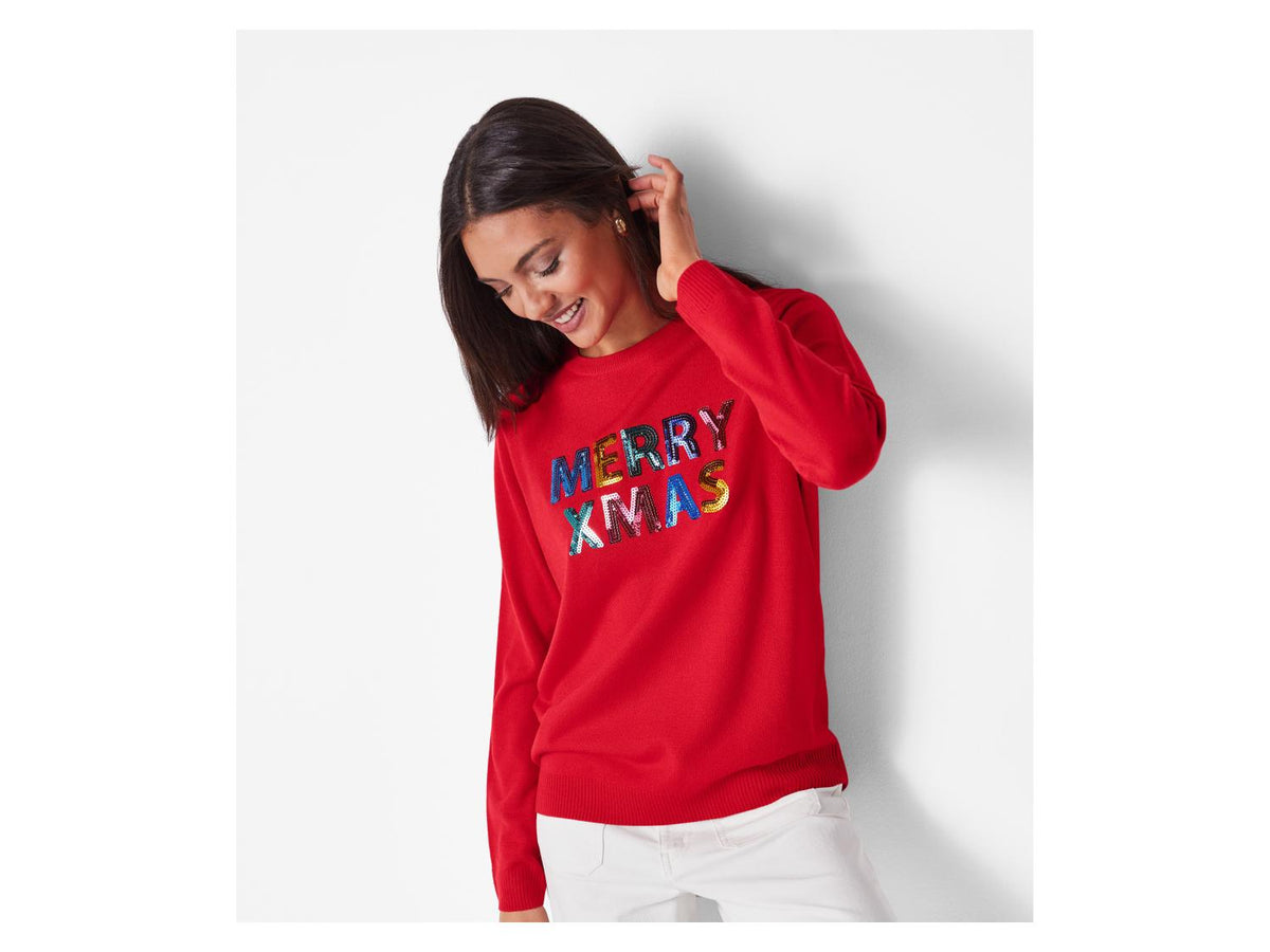 Pull-over de Noël femme avec effet LED / Pull-over de Noël avec musique / Pull-over de Noël