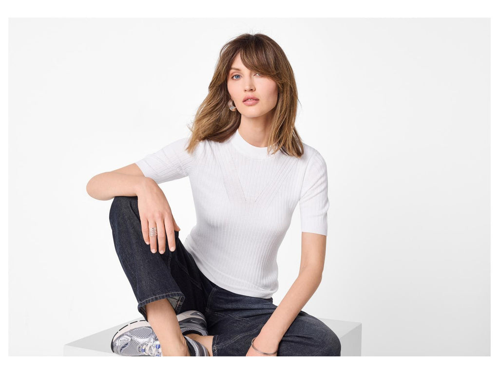 Pull-over en fine maille pour femme