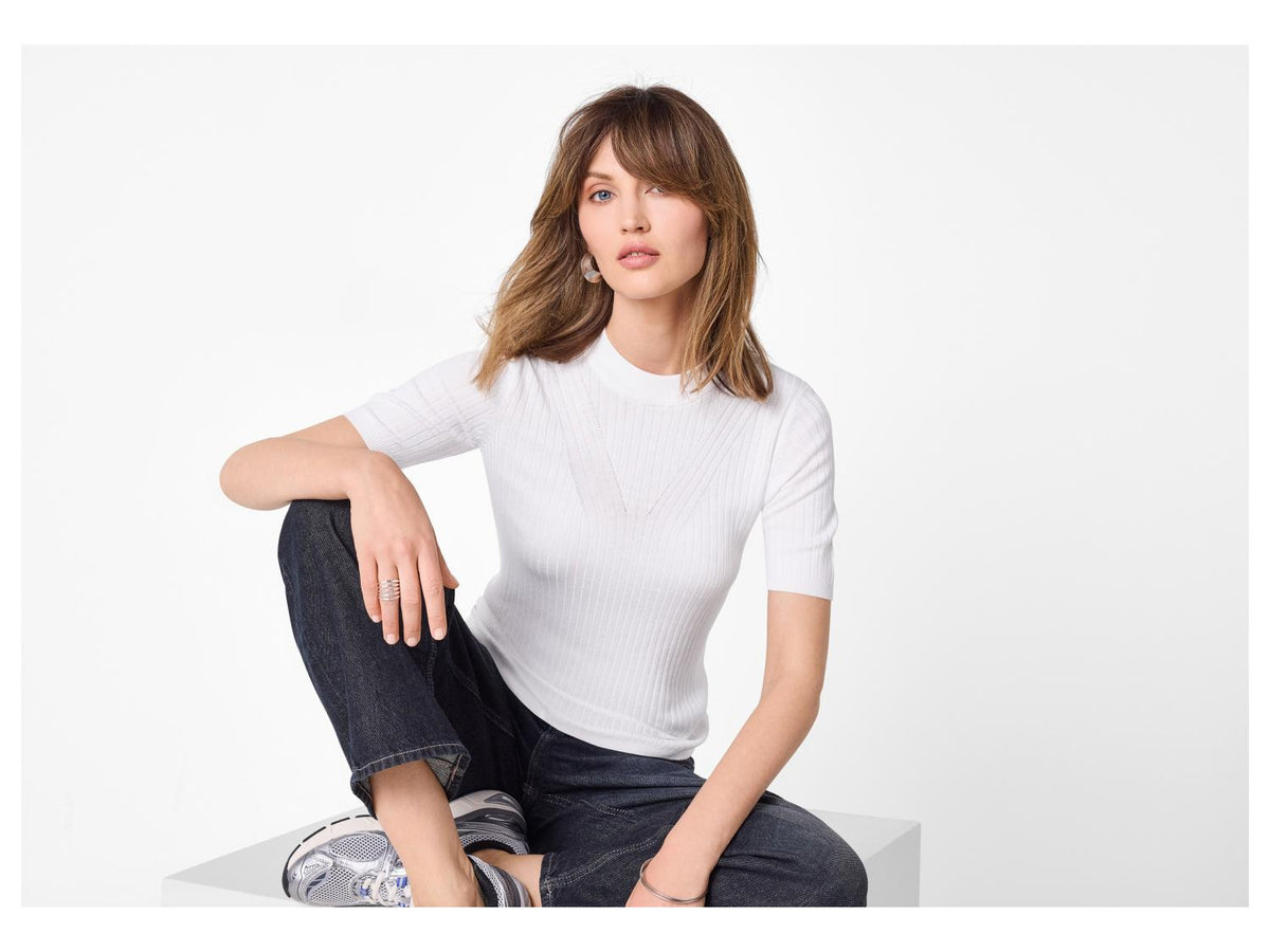 Pull-over en fine maille pour femme