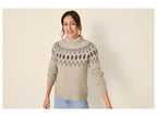Pull-over en grosse maille femme