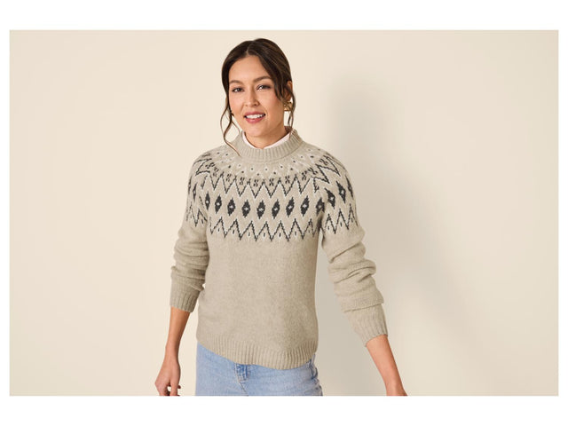 Pull-over en grosse maille femme