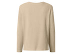 Pull-over femme aspect velours côtelé