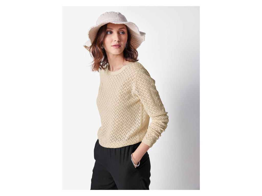 Pull-over femme en lin