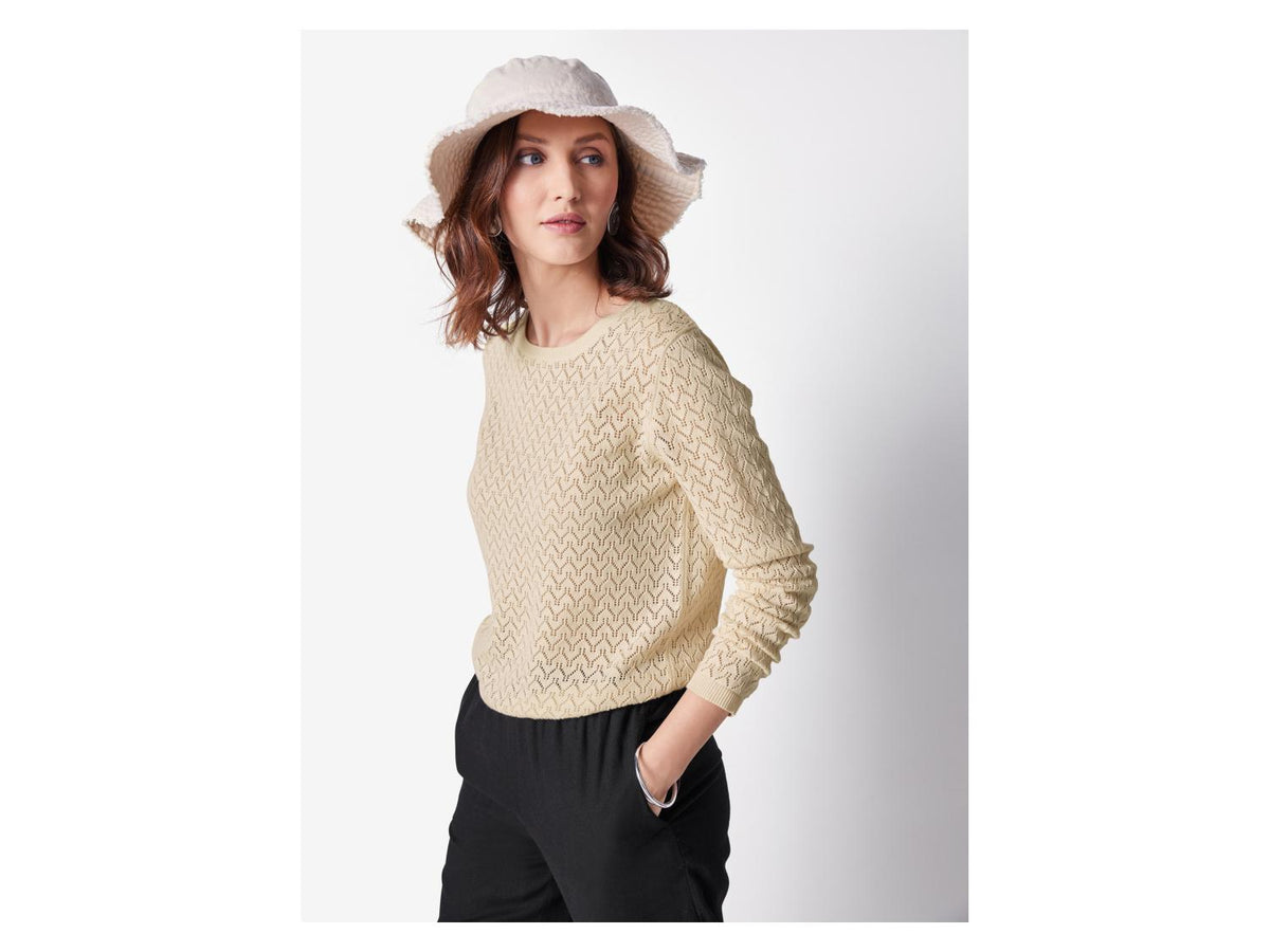 Pull-over femme en lin