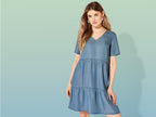 Robe à volants femme