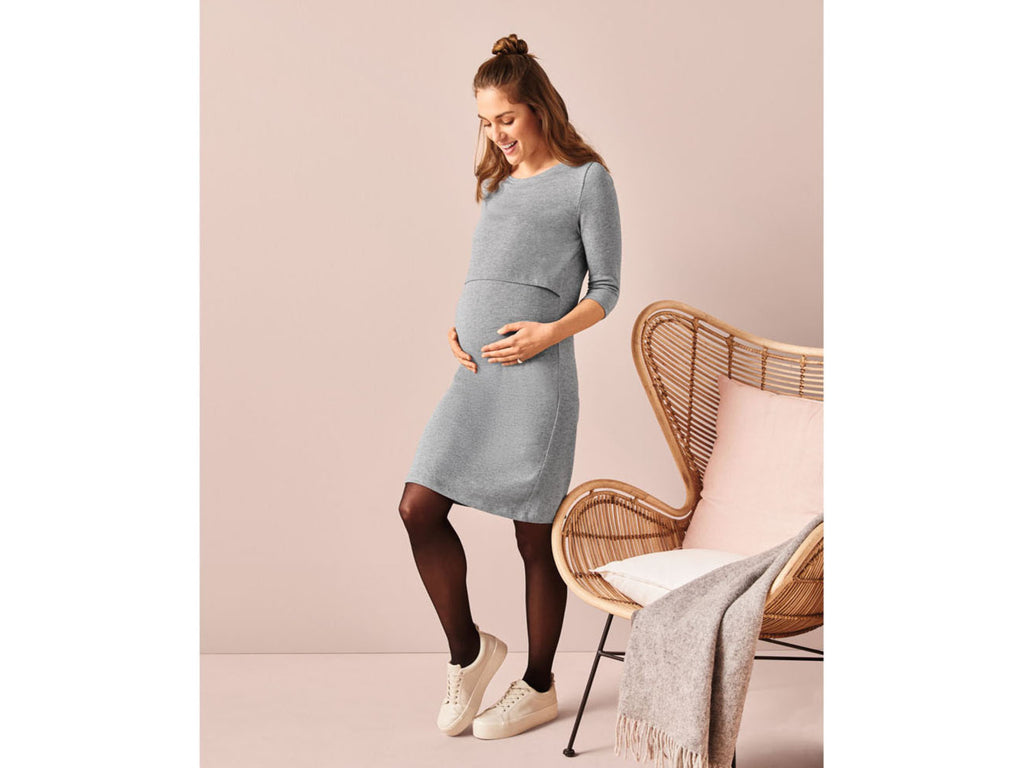 Robe de grossesse à manches 3/4
