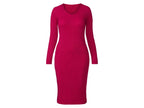 Robe en maille côtelée femme