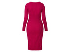 Robe en maille côtelée femme