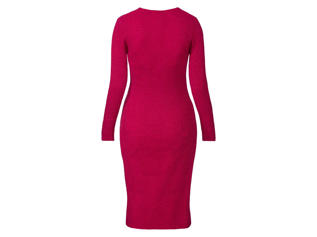 Robe en maille côtelée femme