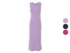 Robe femme côtelée, coupe ajustée