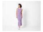 Robe femme côtelée, coupe ajustée
