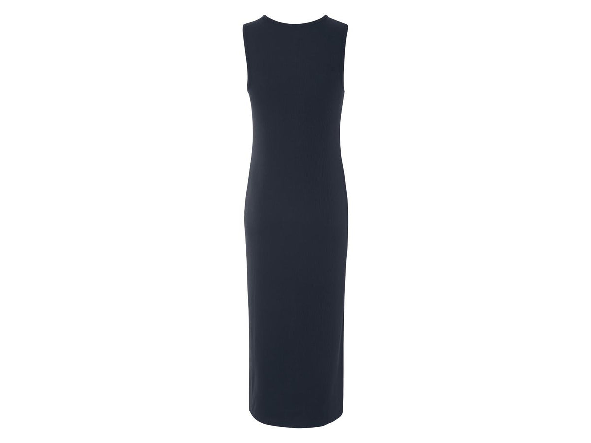 Robe femme côtelée, coupe ajustée