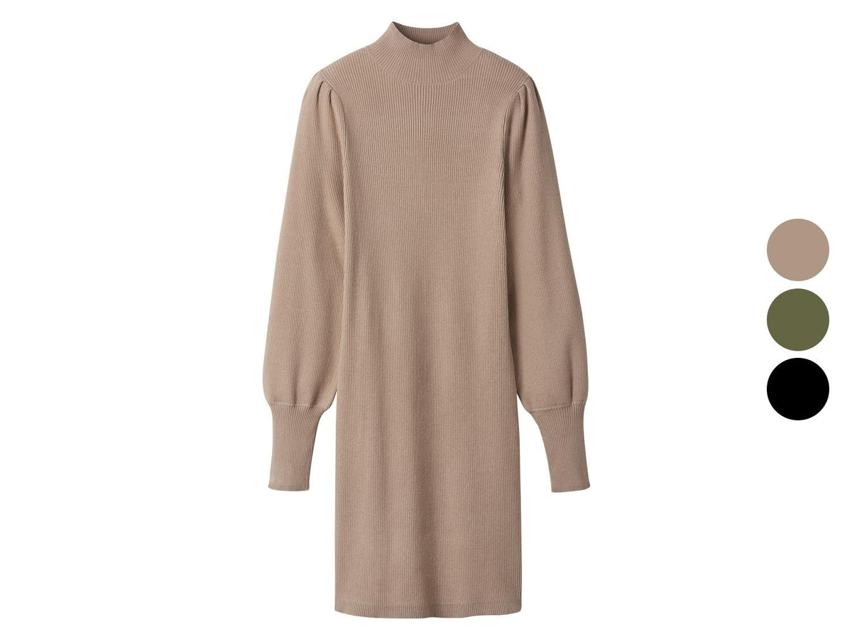 Robe pull côtelée femme